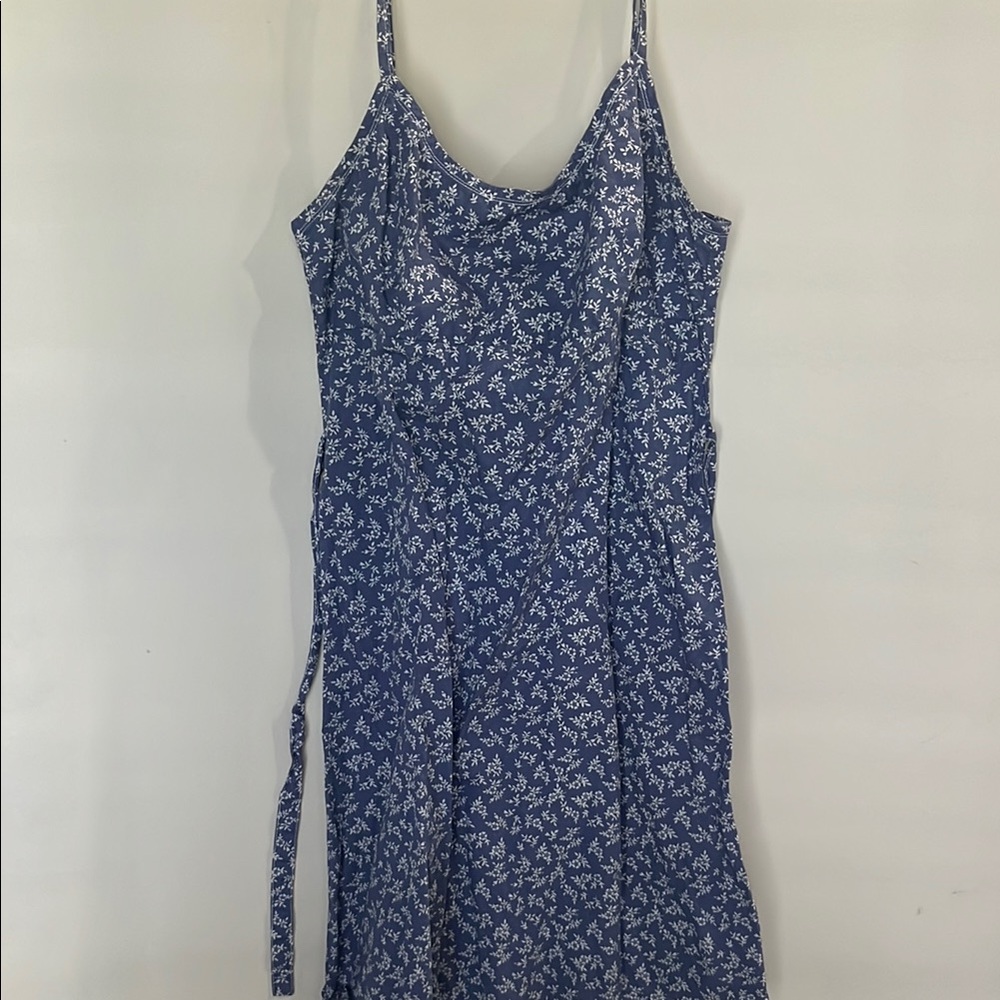 John Galt Brandy Melville Floral Blue Dress